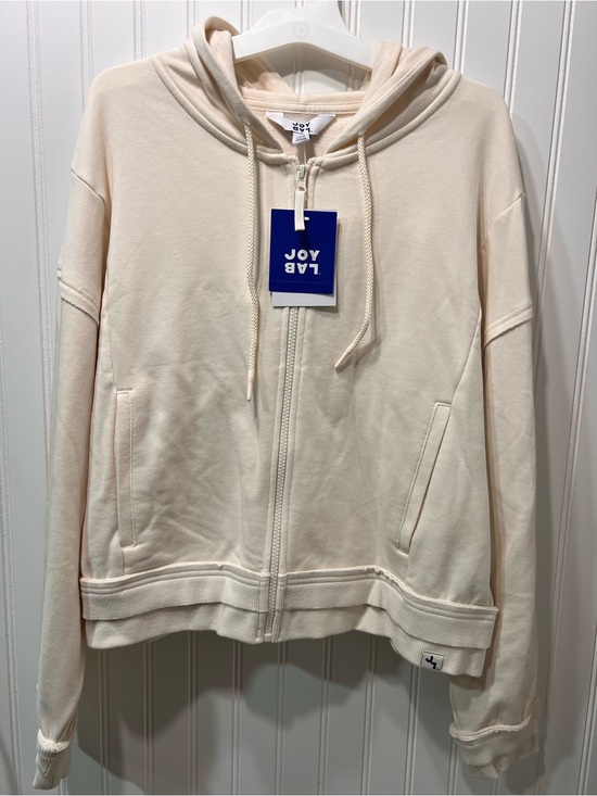 JoyLab Tops - JoyLab Cream Full-Zip Hoodie